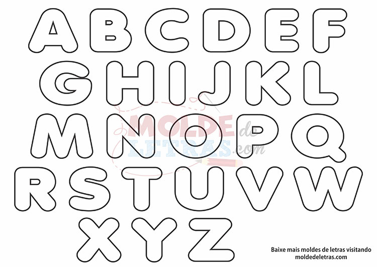 molde de letras e