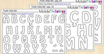 Molde de Letras Hobo Std