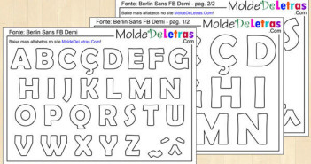 Molde de Letras Berlin Sans FB Demi