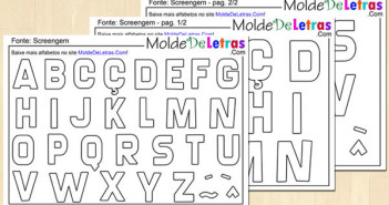 Molde de Letras Screengem