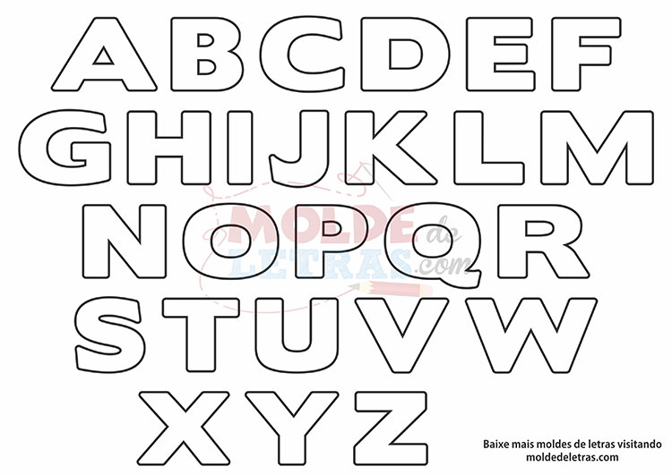 Molde de Letras Boris Molde de Letras Boris