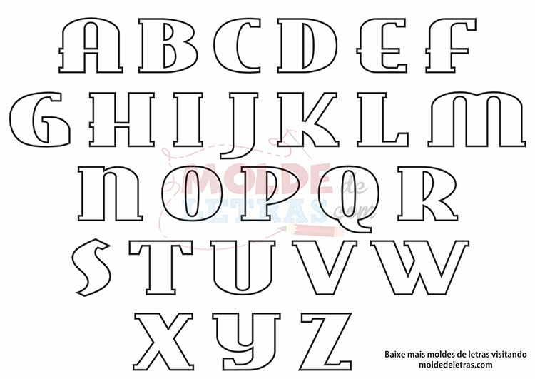 Molde de Letras East Molde de Letras East