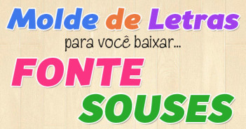Molde De Letras E Números Fonte Souses