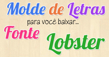 Molde de Letras e Números Lobster