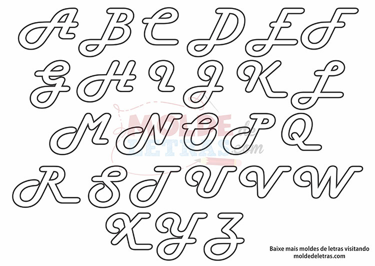Molde de Letras Harlow Molde de Letras Harlow