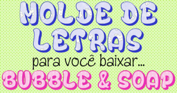 Molde De Letras e Números Bubble & Soap