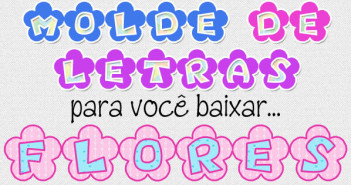 Molde de Letras de Flores