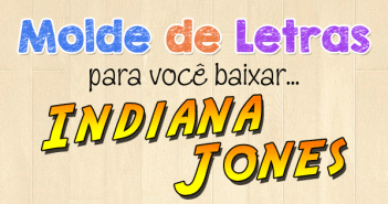 Molde de Letras Indiana Jones