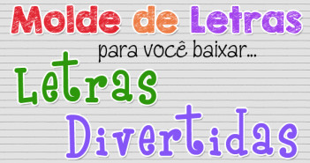 Molde de Letras Divertidas