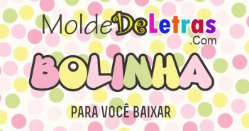 Molde de Letras Bolinha Molde de Letras Bolinha