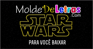 Molde de Letras Star Wars Molde de Letras Star Wars