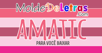 Molde de Letras Palito Molde de Letras Palito