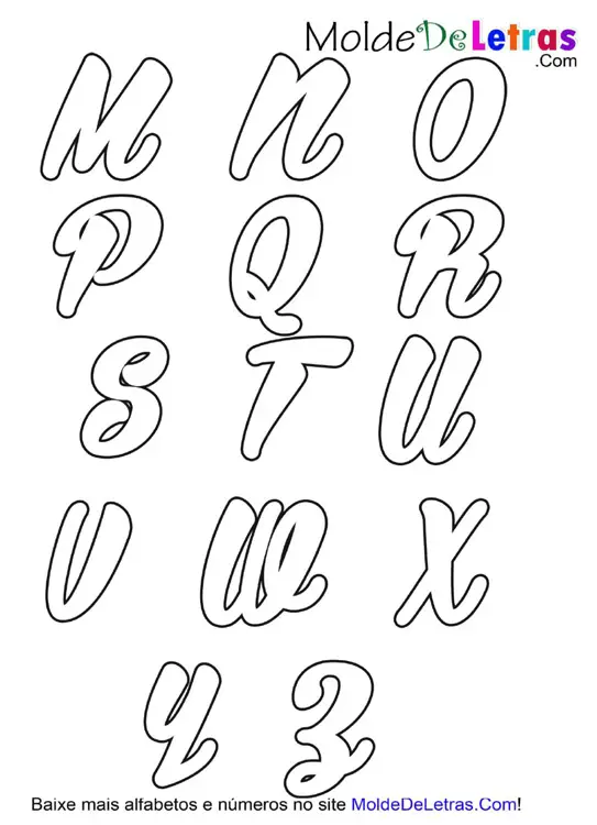 Moldes De Letras Moldes De Letras Cursivas Alfabeto Para Imprimir Em 6396