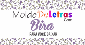 Molde de Letras Cursivas “Bira” Letras Cursivas Bira