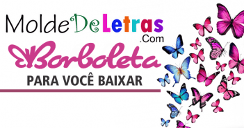 Molde de Letras Borboleta