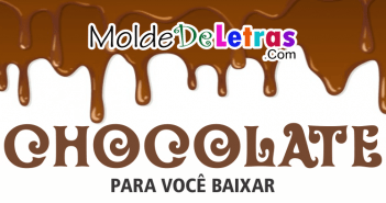 Molde de Letras Chocolate