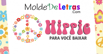 Molde de Letras Hippie