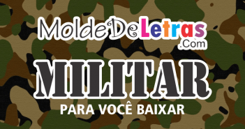 Molde de Letras Militar