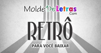 Molde de Letras Retrô