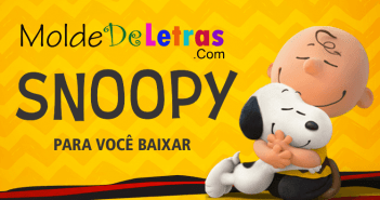 Molde de Letras do Snoopy