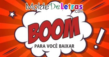 Molde de Letras Boom