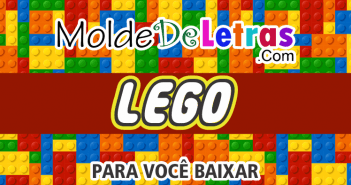Molde de Letras Lego