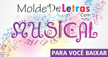 Molde de Letras Musical
