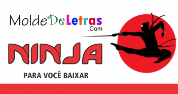 Molde de Letras Ninja