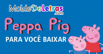 Molde de Letras Peppa