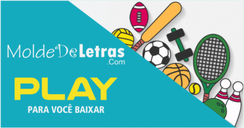 Molde de Letras Play