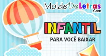 Molde de Letras Infantil