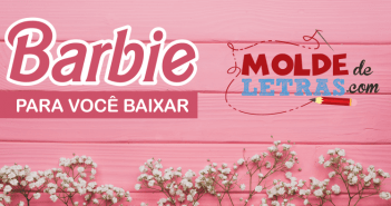 Molde de Letras da Barbie