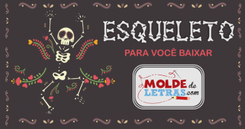 Molde de Letras Esqueleto