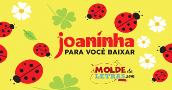 Molde de Letras Joaninha