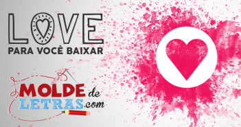 Molde de Letras Love