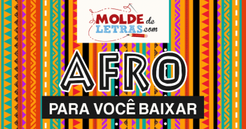 Molde de Letras Afro