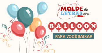 Molde de Letras Balloon