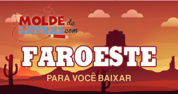 Molde de Letras Faroeste