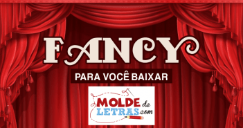 Molde de Letras e Números Fancy