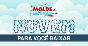 Molde de Letras Nuvem