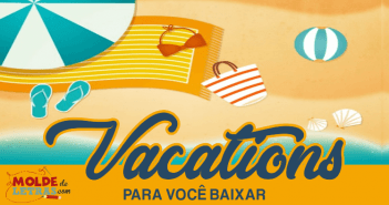 Molde de Letras Vacations