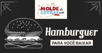 Molde de Letras Hamburguer