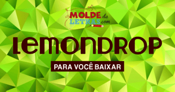 Molde de Letras e Números Lemon