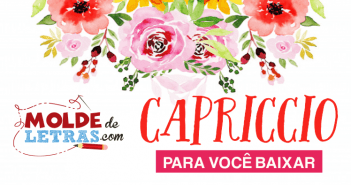 Molde de Letras e Números Capriccio