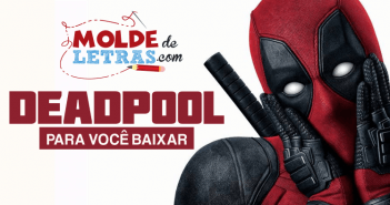 Molde de Letras Deadpool