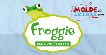 Molde de Letras e Números Froggie