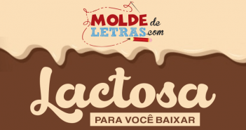 Molde de Letras e Números Lactosa