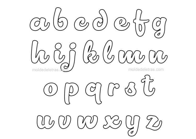 Molde de Letras Cursivas Lactosa Minúsculas Molde de Letras Cursivas Lactosa Minúsculas