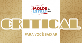 Molde de Letras e Números Critical