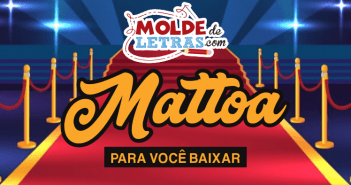 Molde de Letras e Números Mattoa